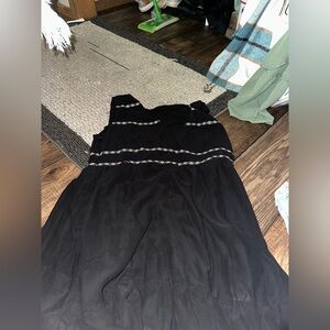 Cupshe Black and White Sleeveless Maxi Sundress